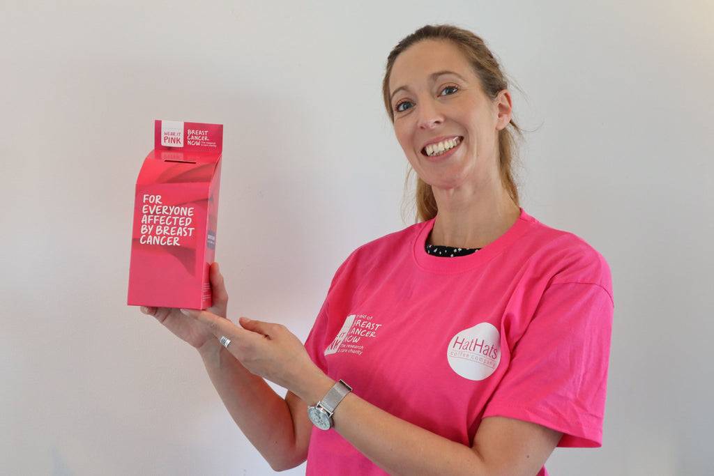 HatHats Wears it Pink for charity!