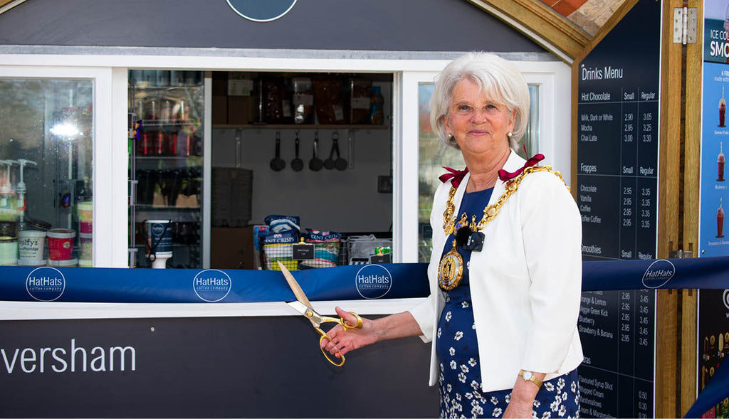 The Mayor of Faversham Officially Opens HatHats' Kiosk